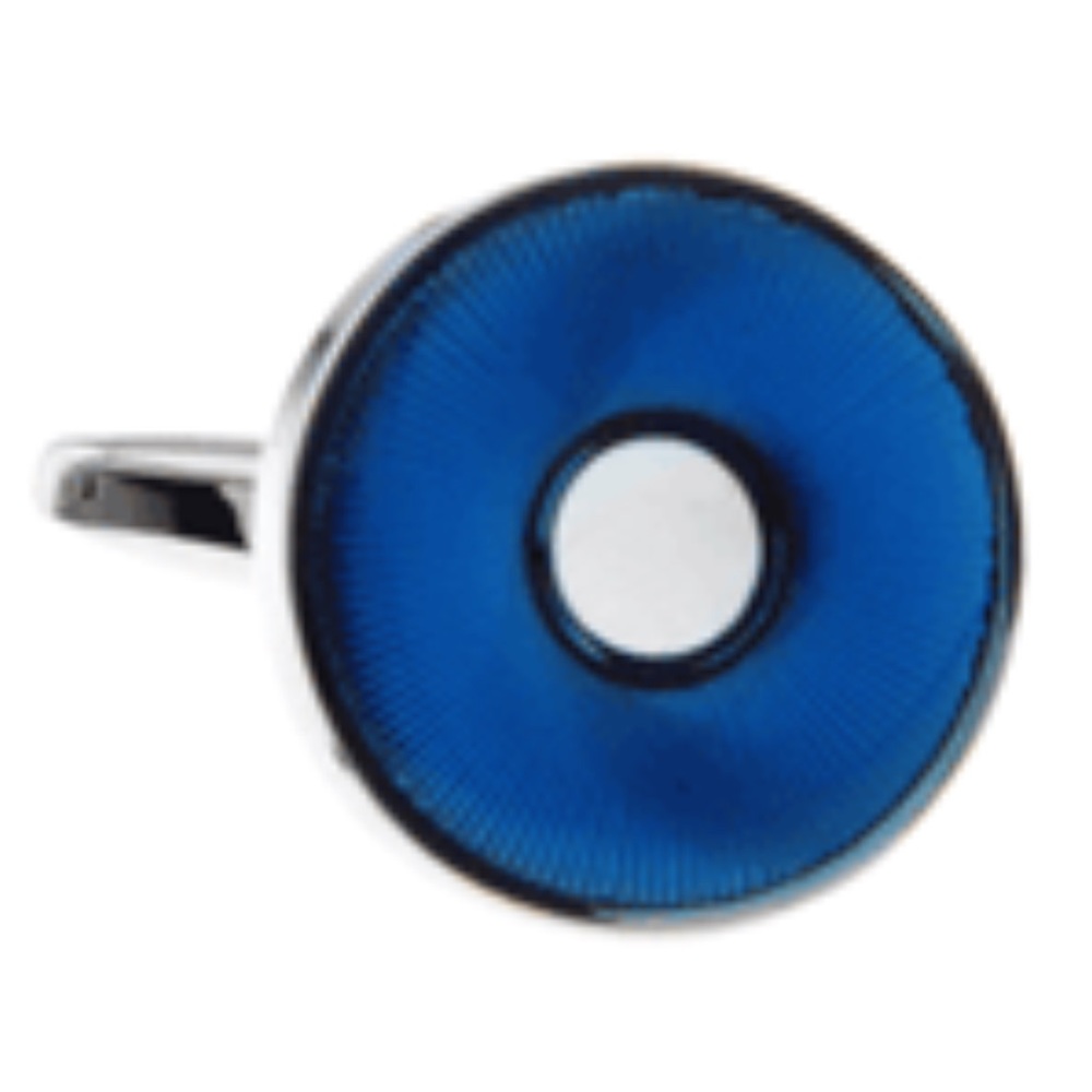 Blue Circle Cufflinks